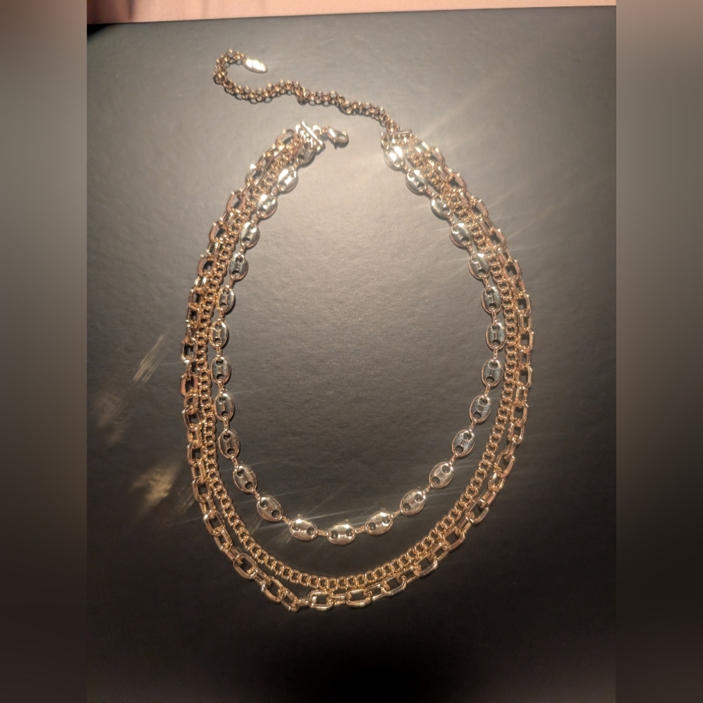 Ettika Elegant Silver Chain Necklace
